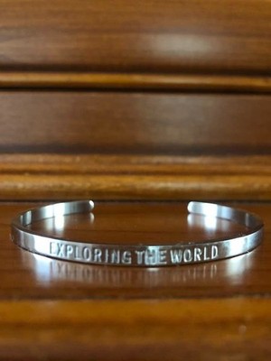 Kapten & Son Armreif Bangle Cuff Bracelet Modern in Silber Exploring the World