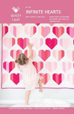 Infinite Hearts Quilt Pattern by Quilty Love
