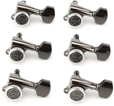 Gotoh SGS510Z-A07 MG-T Locking Tuning Machine Set - Cosmo Black X