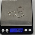 925 Sterling Silver Jewelry w/Hoop Earrings, Floral Ring 3.44g — photo 5