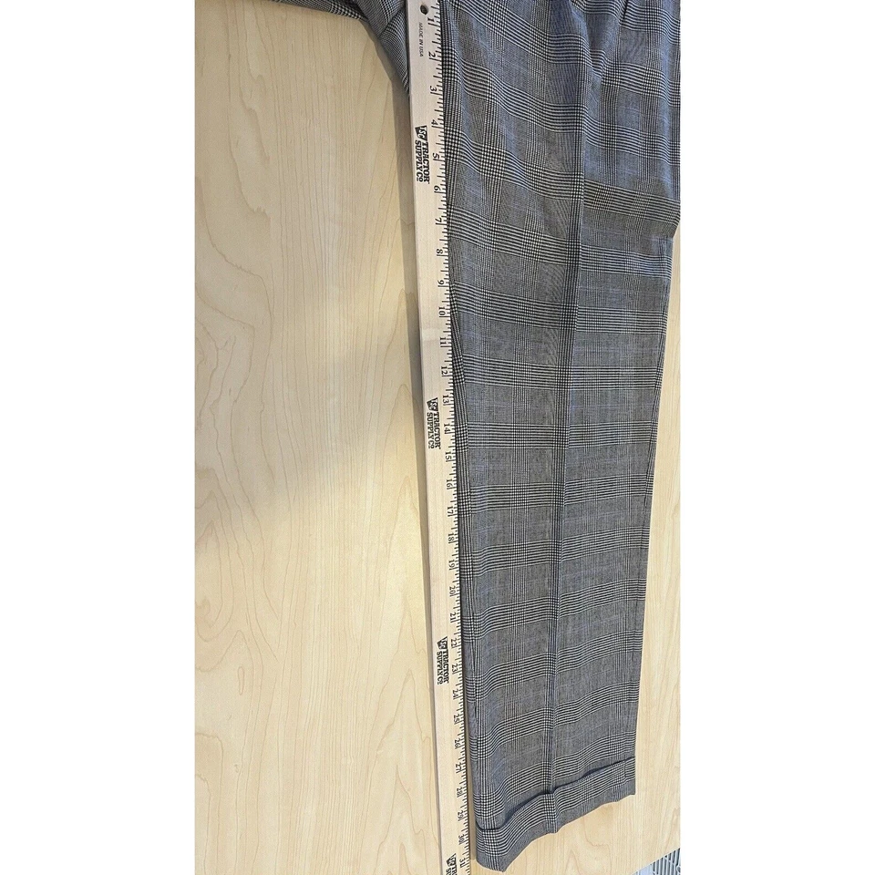 Pantalones de Lana Polo Ralph Lauren Vintage Años 80 90 38x30 Plisados Pata de Gallo Foto 4 de 4