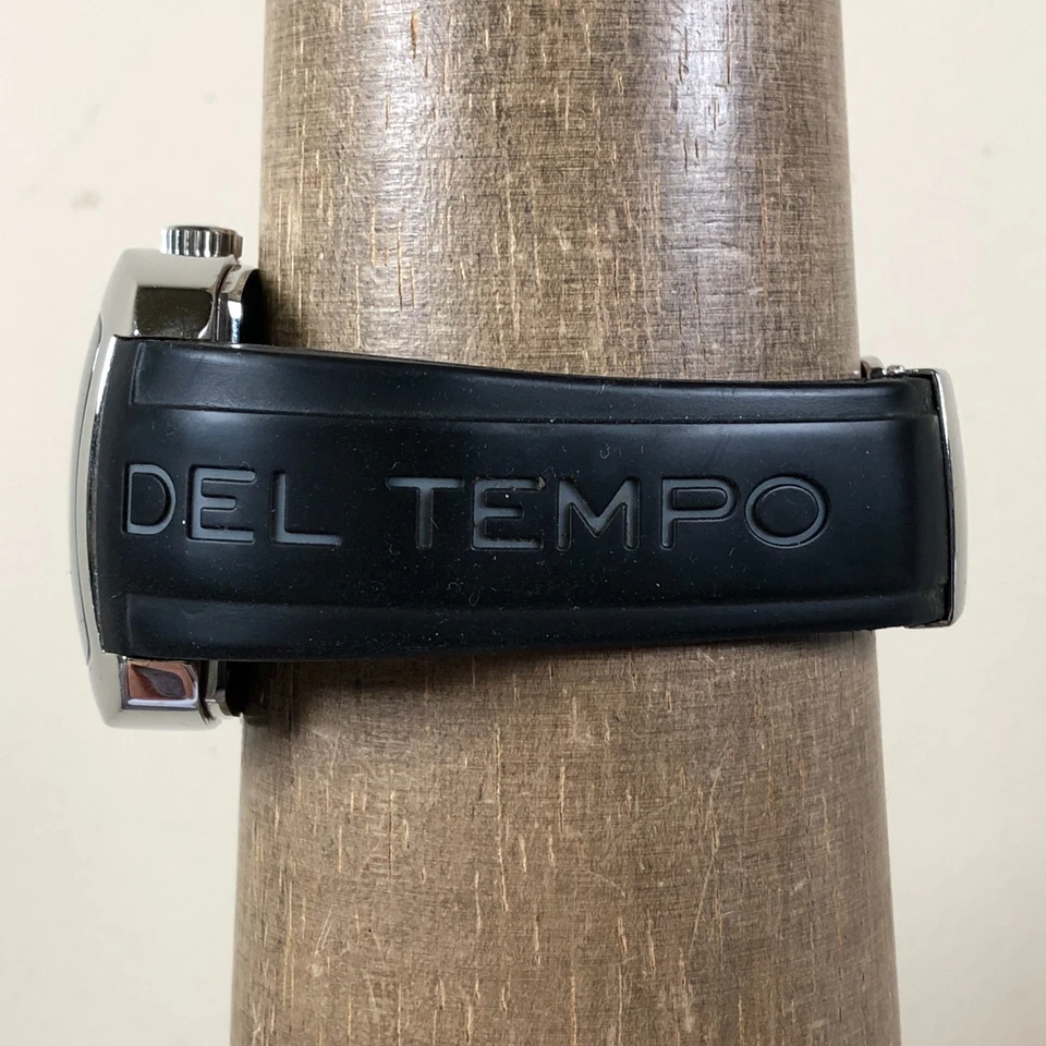 Мужские спортивные черные резиновые кварцевые аналоговые часы Officina Del Tempo Marrakech 42 мм - Изображение 3 из 4