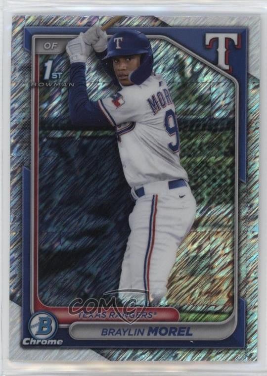 2024 Bowman Chrome Prospects Shimmer Refractor Braylin Morel #BCP-192 07rd