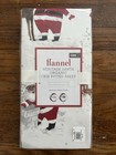 Pottery Barn Kids HERITAGE SANTA Organic Flannel Crib Fitted Sheet Christmas NEW