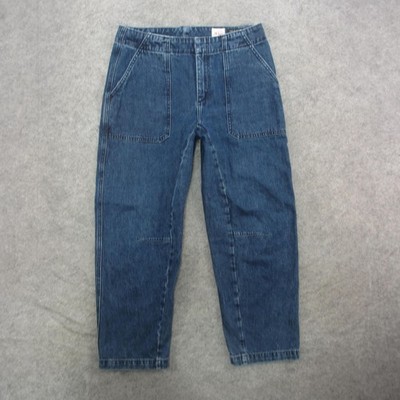 Rag & Bone Pants Womens 6 Blue Kaihara Denim Ari Relaxed Leg Workwear Cotton