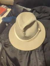 Dorfman Hat Co Stockton California Large Beige Cotton Wide Brim Outdoor Hat Nice
