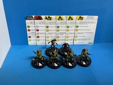 Heroclix TMNT Series One lot w/Michelangelo Donatello Raphael Leonardo Splinter