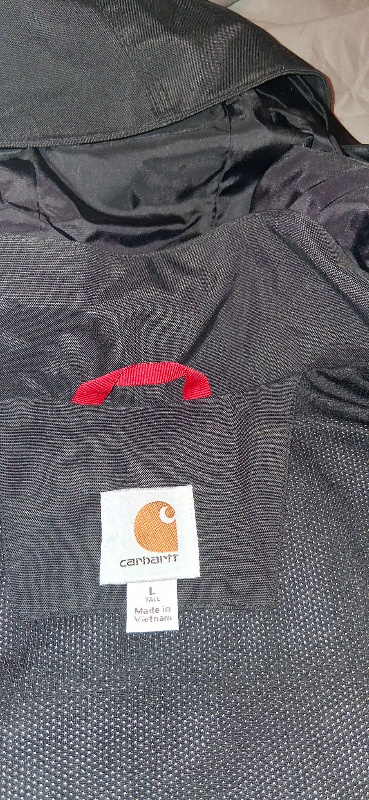 Carhartt Storm Defender Shoreline Waterproof Hooded Jacket Large Tall Black New image 3