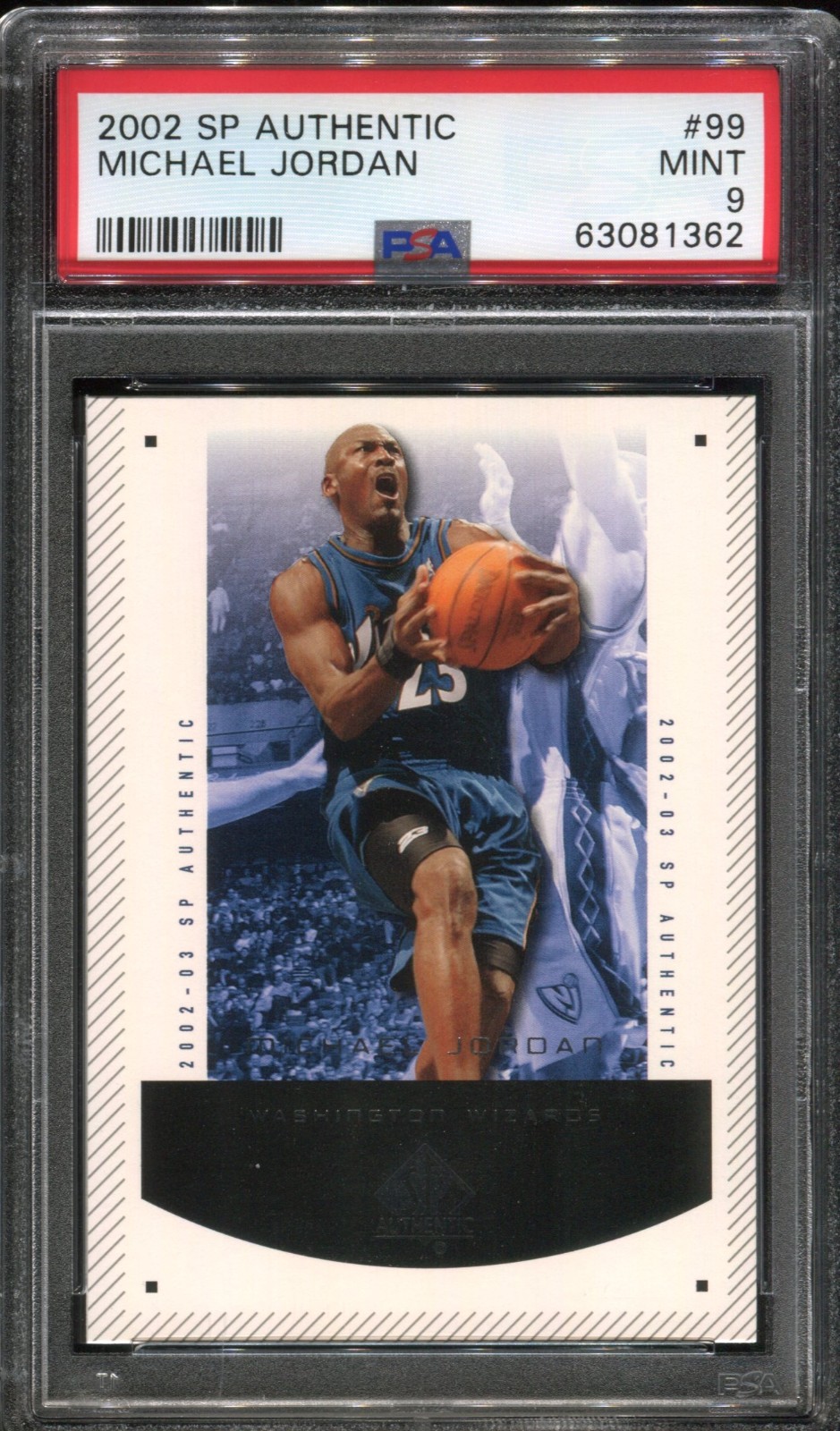 2002 SP Authentic Michael Jordan #99 HOF PSA 9