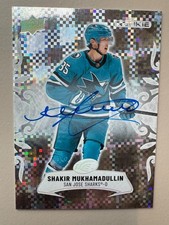 Shakir Mukhamadullin RC, White Snowflake Autograph!  2024-25 Upper Deck ICE