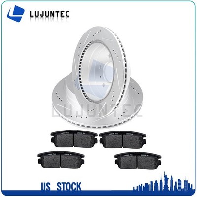 Rear Brake Rotors & Metallic Pads For Chevrolet Captiva Sport Pontiac Saturn Vue