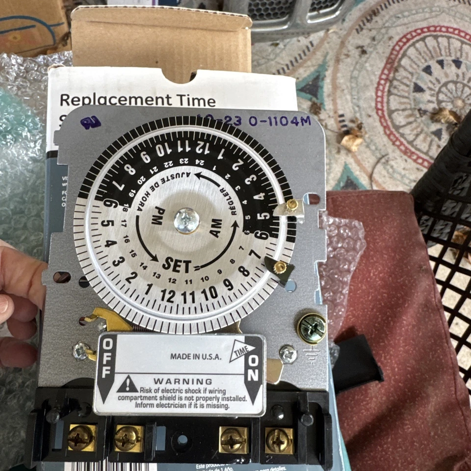 INTERRUPTOR DE TIEMPO DE REPUESTO JASCO 15601 5 HP SE ADAPTA A CAJAS METÁLICAS GE TORK INTERMATIC* Foto 3 de 4