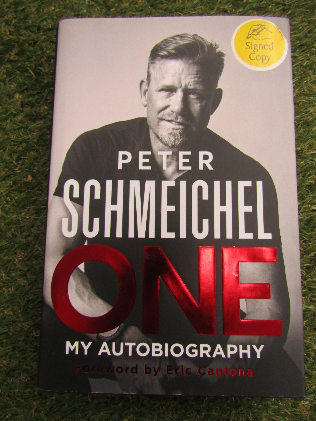 Peter Schmeichel Hand Signed ONE My Autobiography Hardback Book - Man Utd