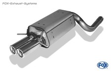  Sportauspuff+Adapter 56mm Mercedes C-Klasse W203 S203 Limo+T-Modell 2x80mm