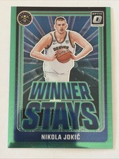 2024-25 Panini Donruss Optic Winner Stays Nikola Jokić #6 Green Hyper Prizm /249