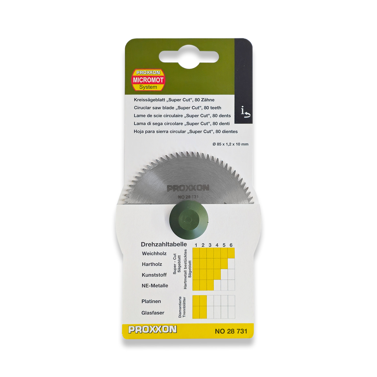 PROXXON 85mm Super-Cut Blade 80 Tooth 28731 Will Fit FET | FKS/E From RDGTools