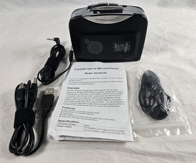 EzCAP230 Cassette To MP3 Converter USB Digitizer Player