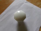 Vintage 8 Point White Milk Glass Door Knob Knob