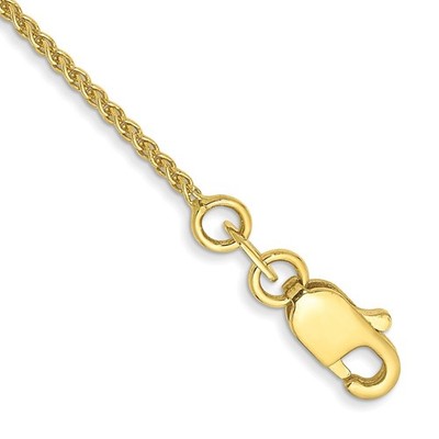 10 Karat Gelbgold 1,05 mm Spiga Kette Armband