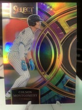2024 Panini Select - Premier Level Colson Montgomery #40 Tie-Dye Prizm /25 (RC)