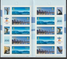 Canada carnet  BK423 (2367-68) Vancouver 2010