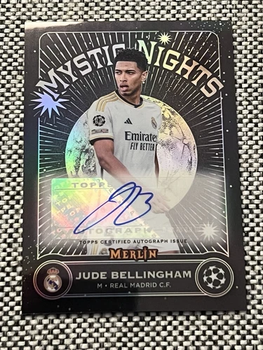 2023-24 Topps Merlin UEFA Jude Bellingham Mystic Nights Auto SSP Real Madrid