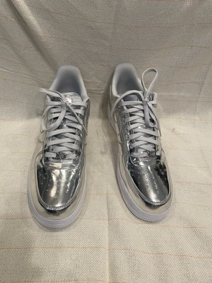 Size 14 Nike Air Force SP Liquid Metal Chrome W