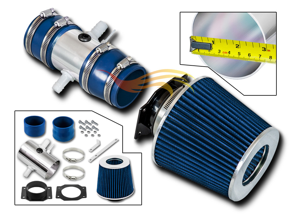 BLUE Racing Ram Air Intake Kit +Filter For 1995-1999 Maxima/I30 3.0L V6