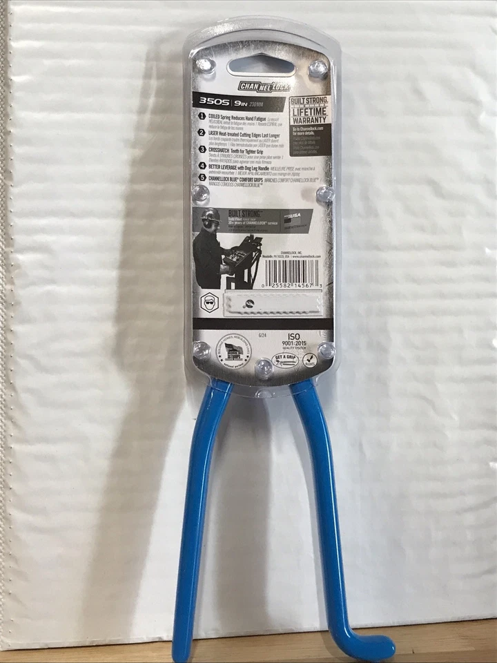 CHANNELLOCK 350S 9 inch Iron workers Pliers Made Usa  - Image 2 of 4