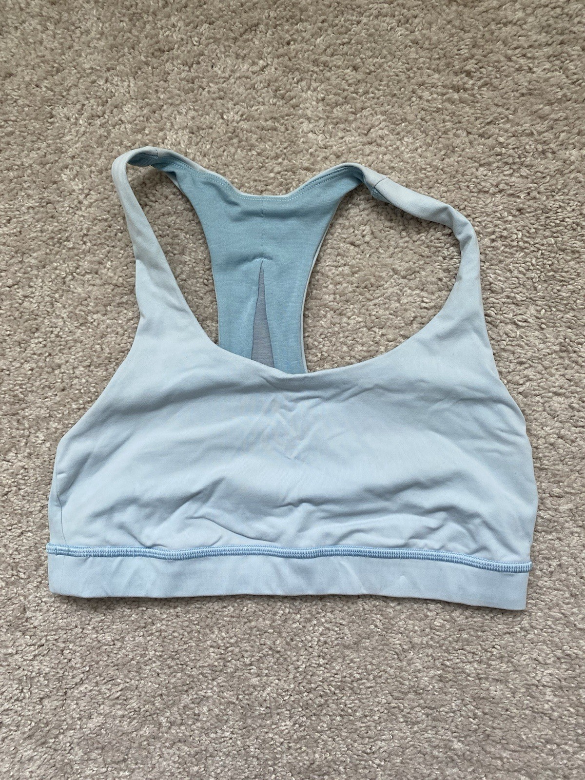 Light Blue Lululemon Bra Size 6