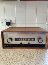 Leak Trough Line 3 Sintonizzatore FM Stereo Radio Tube Mid Century Inghilterra