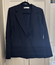 dazz Women's Navy Blue Jacket Career Blazer Sz Large
