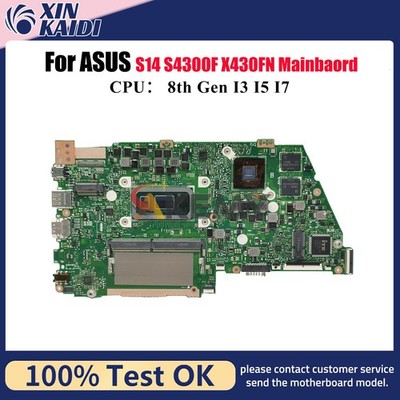 X430FN Motherboard For ASUS K430F R430F S4300F V430F S14 S430F Mainboard W/CPU