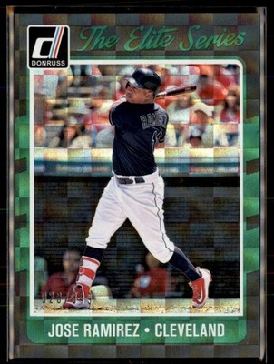2017 Panini Donruss Elite Series Silver /349 Jose Ramirez #ES-25 Guardians SP