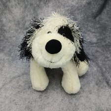Ganz Webkinz Cheeky Dog HM192 Black And White Plush 8'' Stuffed Animal Toy