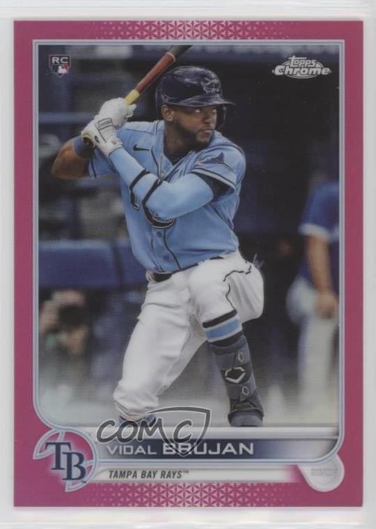 2022 Topps Chrome Magenta Refractor 87/399 Vidal Brujan #134 0w27