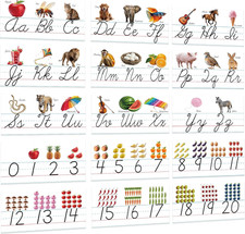 15 Pieces Cursive Alphabet Line Bulletin Board Set Alphabet Classroom Wall Strip