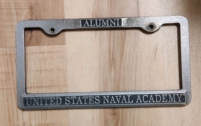 VTG United States Naval Academy ALUMNI Plate Frame USA MADE CARSON STATES METAL