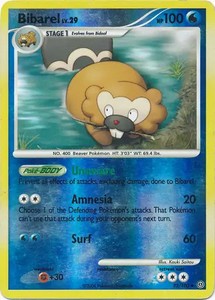 Bibarel 32/100 Reverse Uncommon Stormfront Pokemon Cards