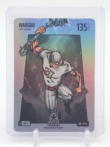 BO JACKSON 2025 MIKE TROUT BATTLE ARENA WARGOD STEEL 1ST ED #SBF-6 Q3735