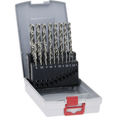 Bosch Accessories 2608587013 HSS Metall-Spiralbohrer-Set 19teilig 1 mm, 2 mm,...