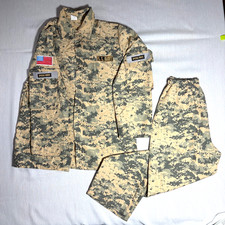 Kids Costume Army Special Forces Camouflage Shirt  Pant X-Large 16-18 Halloween