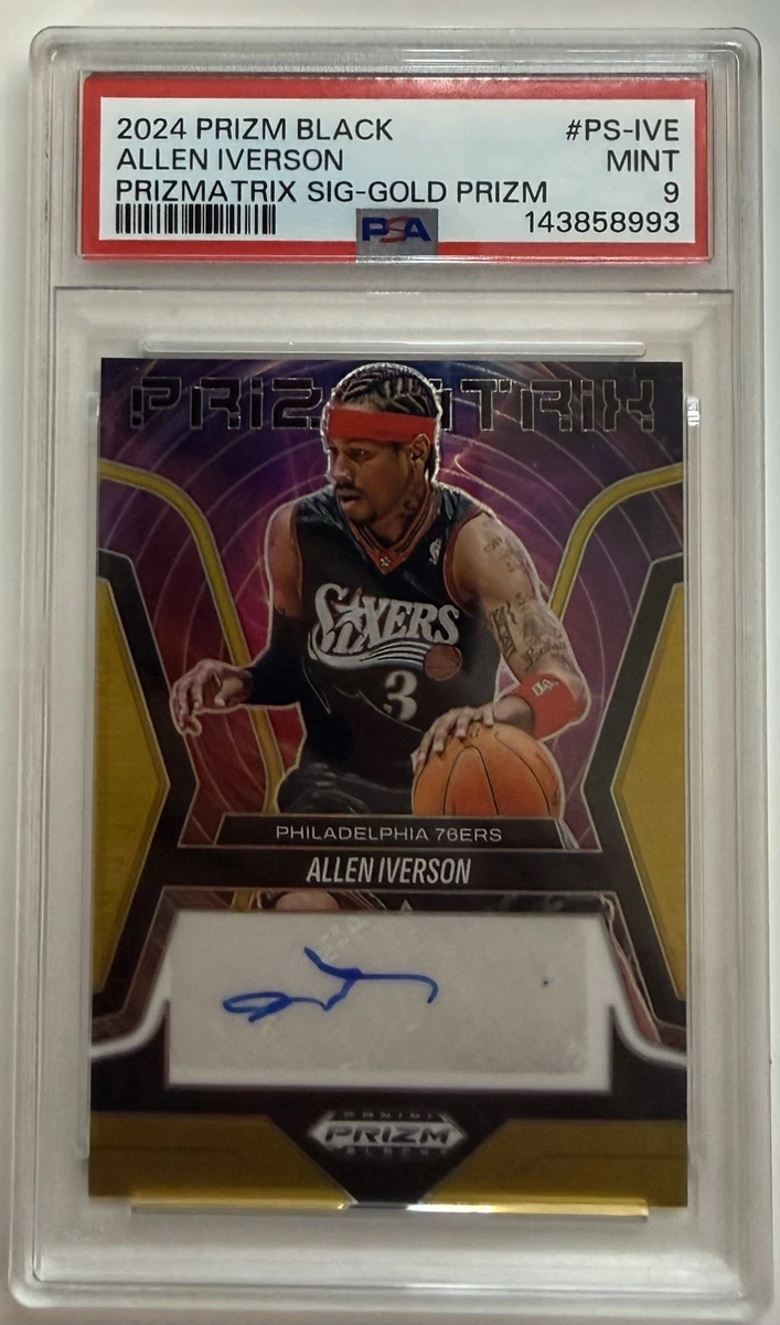 Panini Allen Iverson Basketball Autographed Sports Trading Cards