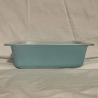 Vintage 1950's Pyrex #913 Light Turquoise Duck Egg Blue Bread Loaf Pan