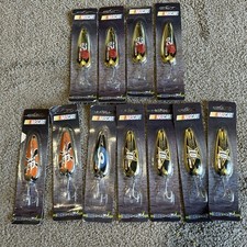 Lot of 11 Nascar Fishing Spoons #31 JB #6 MM #29 KH #01 JN Treble Hook Collector