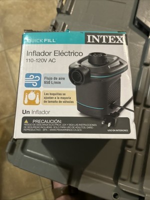 Intex 120V Quick Fill AC Electric Air Pump w/ Nozzles 66659WSAir Beds Boats Toys