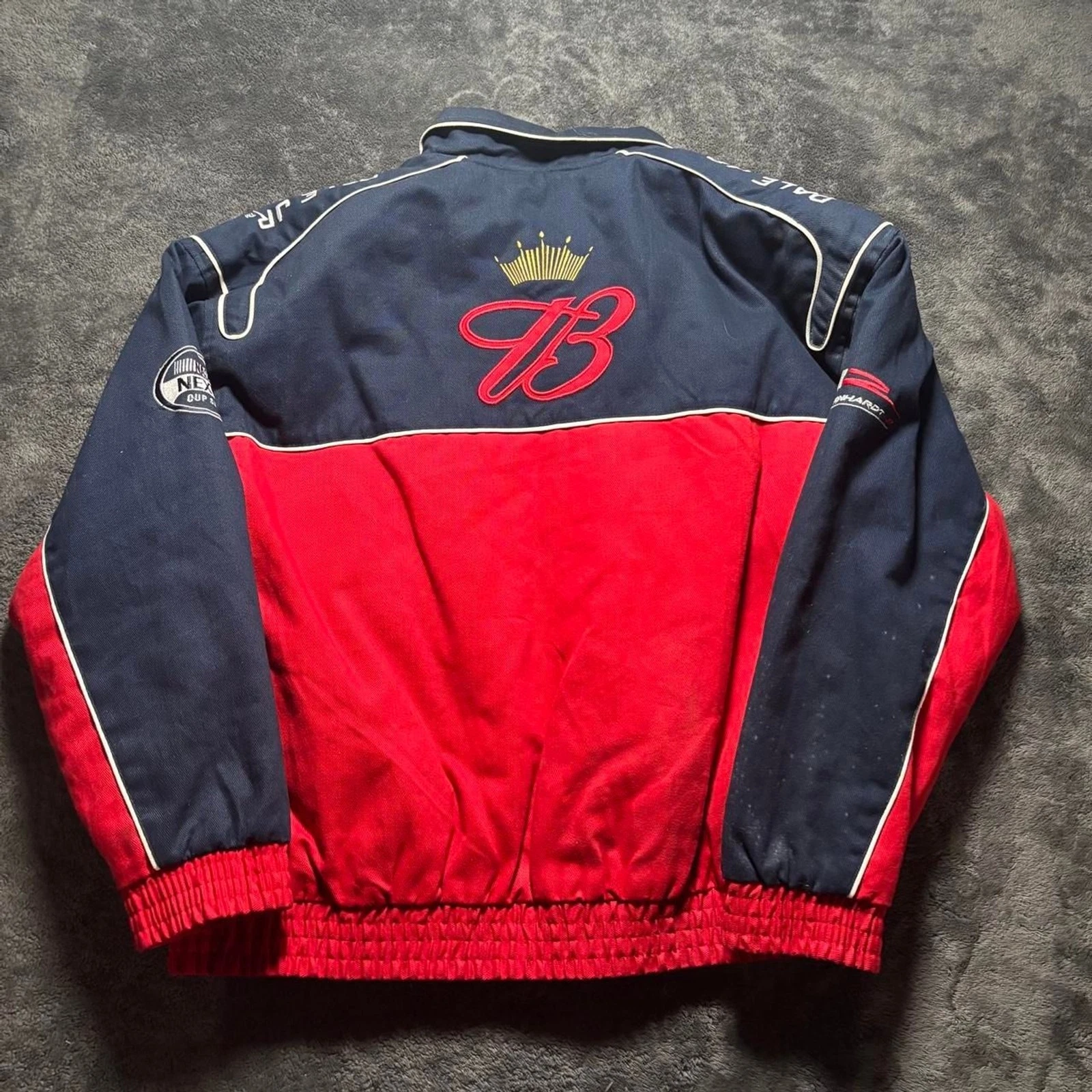 Vintage Winners Circle Dale Earnhardt Jr Budweiser nascar Jacket Mens L - product detail image 2