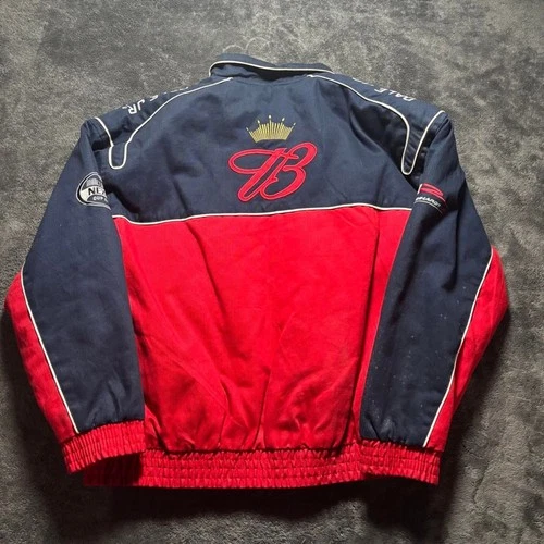 Vintage Winners Circle Dale Earnhardt Jr Budweiser nascar Jacket Mens L image 2