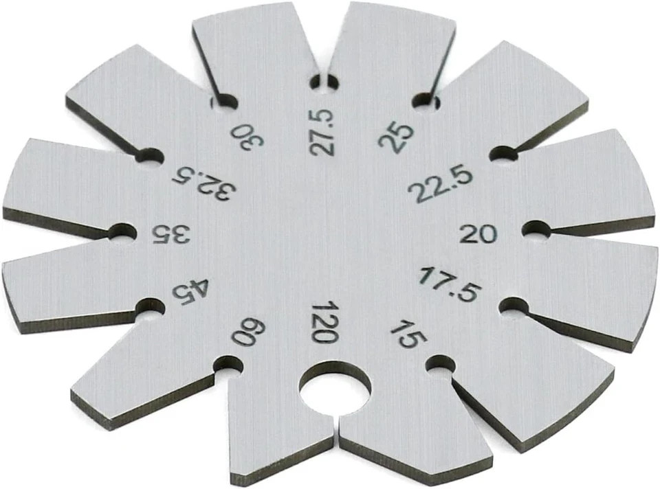 Stainless Steel Bevel Gauge – 15°-120° Knife & Axe Angle Finder | Precision Tool