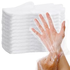 2000 Pcs Plastic Gloves Disposable Bulk, Disposable Clear Food Safe Prep Glov...